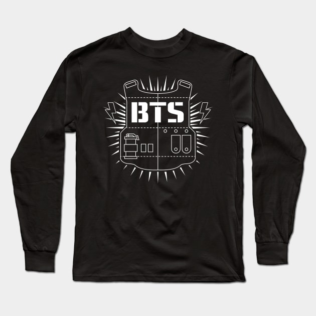 Raglan BTS logo Long Sleeve T-Shirt by Lucile